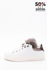RRP€250 POLLINI Sneakers US5 IT35 EU36 UK2 Low Top Lace Up Made in Italy