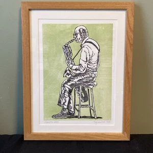 Sterling Weed Vermont Block Print Rare Roy Newton 1998 Artist Signed Framed  - Picture 1 of 6