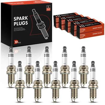 10x Iridium & Platinum Spark Plugs for Audi S6 2007-2011 S8 2007-2009 V10 5.2L - Image 1 of 4