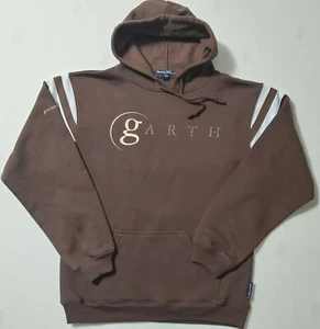 Garth Brooks Mens Small Sweatshirt Brown Hood Hoodie Hooded Country Music Casual - Picture 1 of 7