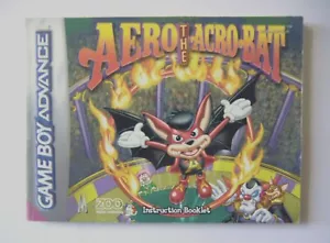 48674 Instruction Booklet - Aero The Acrobat - Nintendo Game Boy Advance () AGB- - Picture 1 of 1