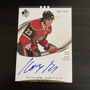 Petr Kalus Auto 2007/08 Upper Deck SP Authentic Card # 221 Wild 47/999