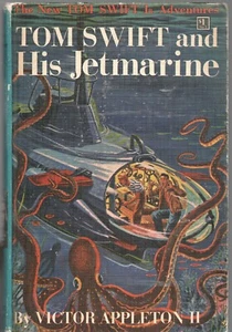 TOM SWIFT and HIS JETMARINE by VICTOR APPLETON II Grosset Dunlap 1954 Blue #2 - Picture 1 of 3