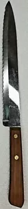 Forgecraft Stainless Steel Slicer Serrated Knife Wood Handle 7 13/16” Blade USA - Picture 1 of 12