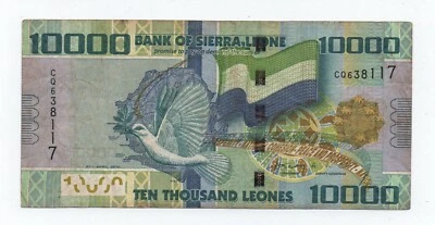 SIERRA LEONE 10000 2010 PICK 33A LOOK SCANS - Image 1 of 2