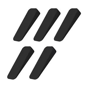 Door Wedge Heavy Duty Rubber Door Wedge Non-Slip Door Jammer, Door Wedge 5pk - Picture 1 of 11