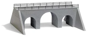 Busch 1594 Ho Scale Stone Bridge with Arches - Picture 1 of 1