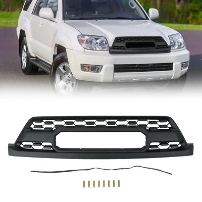 Fit For 2002 2003 2004 2005 Toyota 4Runner Black Front Bumper Grill Grille - Изображение 1 из 4