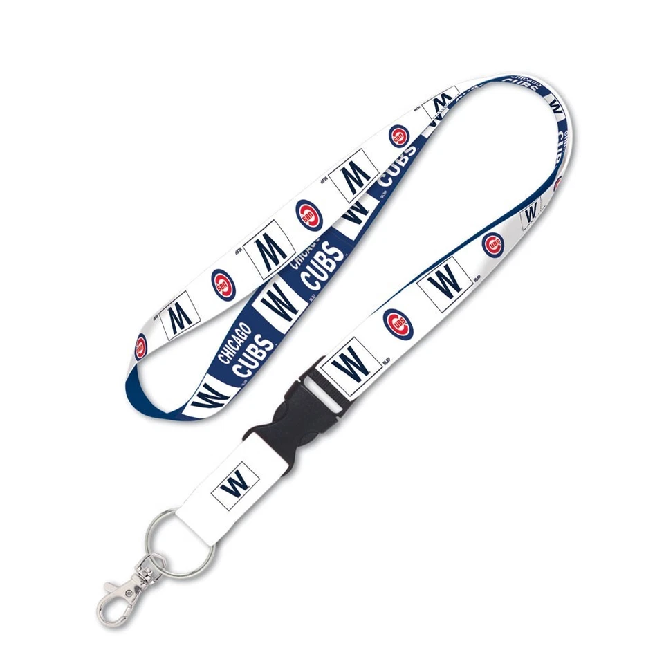 CHICAGO CUBS 'W' WIN LANYARD DETACHABLE BUCKLE NEW WINCRAFT 🐻 - Image 1 of 1