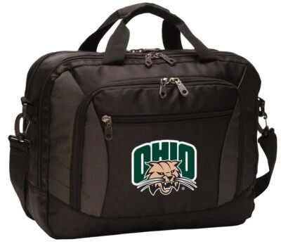 Bolso mensajero para computadora portátil de la Universidad de Ohio Bolso para computadora Ohio Bobcats Foto 1 de 4
