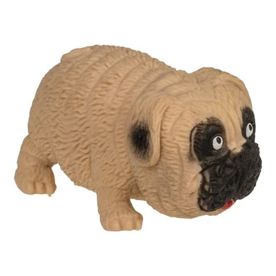 OUT OF THE BLUE Dehnbarer Hund Stressball - Mops Quetschball mit Sandfüllung