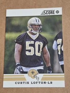 2012 CURTIS LOFTON SCORE NFL CARD #41 NEW ORLEANS SAINTS FALCONS OKLAHOMA SOONER - Picture 1 of 2