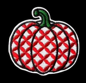 Aplique de hierro en parche calabaza 2+1/2 x 2+3/8 pulgadas - Imagen 1 de 3