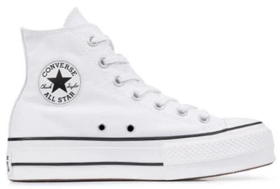CONVERSE SNEAKER DONNA PLATFORM ALTA CHUCK TAYLOR ALL STAR 560846c BIANCO - Immagine 1 di 4