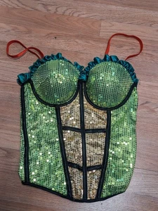Teenage Mutant Ninja Turtles PAILLETTEN KORSETT Kostüm Bustier Cosplay Damen XS - Bild 1 von 4