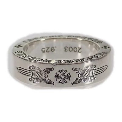 CHROME HEARTS Spacer Dagger 6mm Ring Silver 925 Size US 8.5 Men's ISY - Image 1 of 4