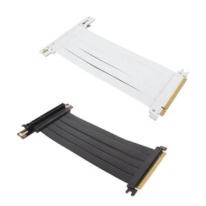 PCIE 4.0 X16 Riser Cable High Speed Flexible Extender Card Extension Port 90° CB - Afbeelding 1 van 53