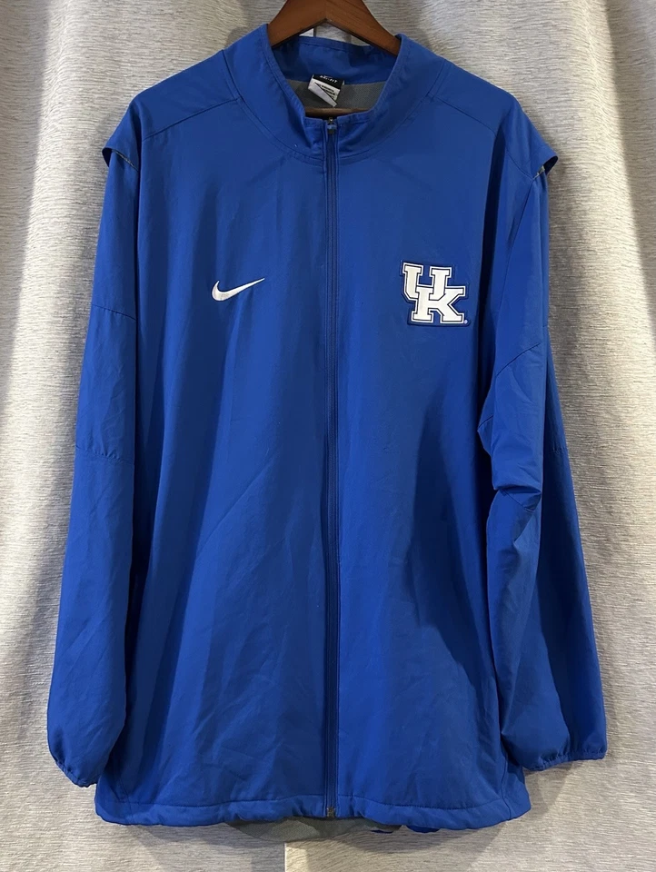 Nike Dri Fit UK Kentucky Wildcats Full Zip Windbreaker Size 3XL - Image 1 of 4