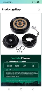 AC Clutch for Toyota Matrix Corolla 1.8L 2003 2004 2005 2006 2007 2008 CO-27000C - Picture 1 of 10