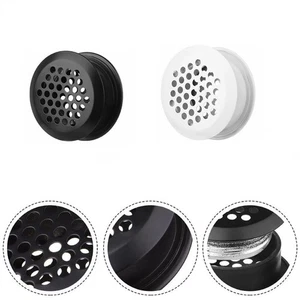 Silver Tone Round Mesh Design 2pcs Air Permeable Covers Breathable Design - Picture 1 of 12
