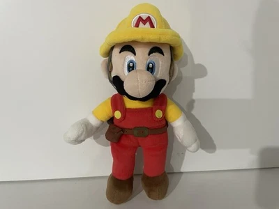 SUPER MARIO MAKER 2 - 10 ZOLL BAUMEISTER MARIO PLÜSCHTIER STOFFTIER SANEI 2019 JAPAN - Bild 1 von 4