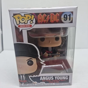 Funko Pop Vinyl Angus Young - # 91 (AC/DC) Sealed (ROCKS) NEW In Box + Protector - Picture 1 of 7