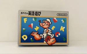 Famicom Popeye's English Play Versión Caja Plata Hay Una Teoría - Imagen 1 de 6