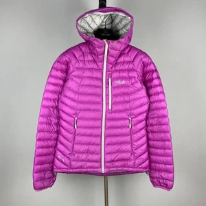 RAB Womens Pink Down 'Microlight Alpine Jacket' – Size EU38 / UK10 / S - Picture 1 of 24