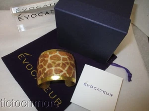 DESIGNER EVOCATEUR GIRAFFE HUMPHREYS SAFARI CUFF BRACELET HS124 RETIRED NOS - Picture 1 of 5