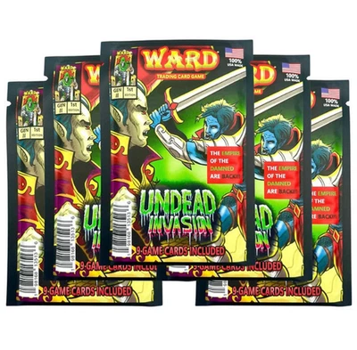 Ward Card Game TCG Booster Pack x5 Undead Invasion 1st Edition Gen 2 (5-PACKS) - Image 1 of 4