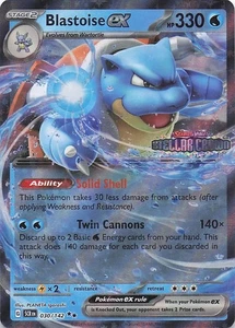 Blastoise ex (Sello Corona Estelar) Doble Raro Holo Tarjetas Varios y Produc - Imagen 1 de 2