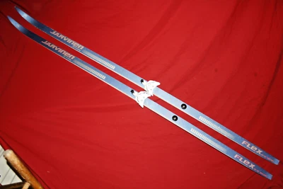 🔥 JARVINEN FLEX 215cm Cross Country XC SKIS Waxless Base 3-pin 75mm Bindings - Image 1 of 4