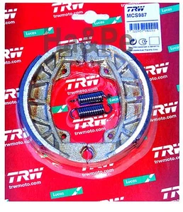 Zapatas de freno delanteras Piaggio Sfera 80 1991-96 TRW-Lucas brake shoes MCS987 - Imagen 1 de 1