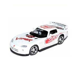 5039DF)BY KINSMART Dodge Viper GTS-R Diecast 1:36 Pull Back w/Graphic White - Picture 1 of 4