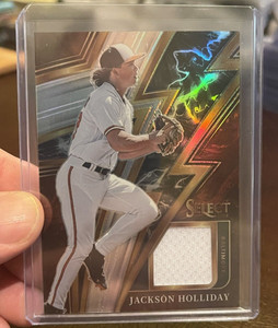 2023 Select Sparks Material Relic Tri-Color #SM-JH Jackson Holliday /199 RC
