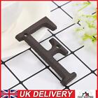 Metal Letters Cast Iron House Sign Doorplate DIY Cafe Wall Decoration (F)