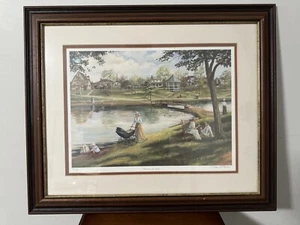 Framed Numbered & Signed Print - M. Moore - Wentworth Park - 221/1000 - Picture 1 of 7