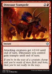MTG 4x DINOSAUR STAMPEDE - CARICA DEI DINOSAURI - XLN - MAGIC - Picture 1 of 1