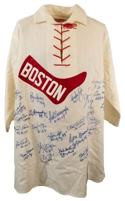 Beautiful Cy Young Winners Multi-Signed Red Sox Jersey 24 Sigs PSA DNA COA - Image 1 of 4