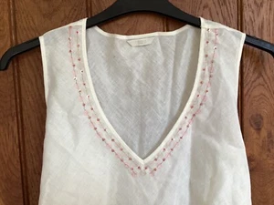 marks and Spencers cram linen top size 26 - Picture 1 of 5
