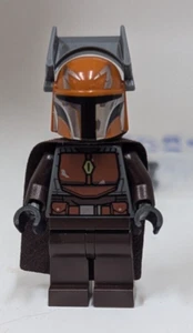 Lego SW1079 Tribu Mandaloriana Guerrero Hombre Marrón Capa Naranja Casco MiniFigura - Imagen 1 de 4