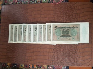10 St. - Reichsbanknote 500000 Mark 1923 - Bild 1 von 2