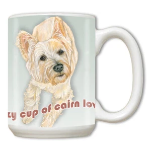 Cairn Terrier Ceramic Coffee Mug Tea Cup 15 oz - Picture 1 of 2