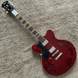 Guitarra de jazz Hofner ultrafina semi hueca jazz para zurdos revés - Imagen 1 de 17