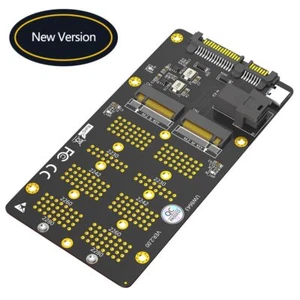 2 in 1 Combo M.2(NGFF) NVMe SSD/SATA-Bus SSD to SFF-8643 and SATA Adapter  - Picture 1 of 7