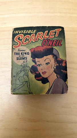 1946 BETTER LITTLE BOOKS, INVISIBLE Scarlet O'Neil vs "The King of the Slums" Cover