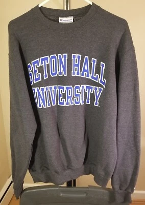 Seton Hall Pirates NCAA Champion Gray Seton Hall University Medium Sweatshirt  - Image 1 of 3