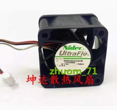 1PC Nidec W40S24BHA5-08J56 4028 24V 0.10A inverter cooling fan - Image 1 of 4