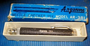 Vintage Original - Argonne NEEDLE CHECKER 75X Model AR-381 in Box - Bild 1 von 4