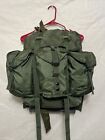 Military Issue Medium Alice Pack with Frame Strap Kidney Pad Wet Weather Bag VG